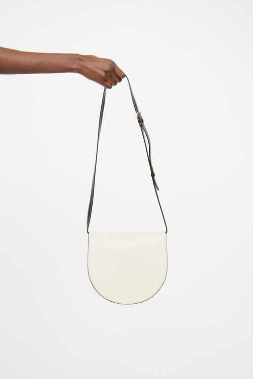 Marni Cream Galet Saddle Crossbody Bag