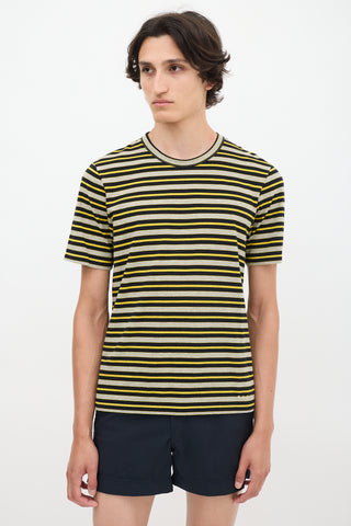 Marni Yellow 
Multicolour Striped T-Shirt