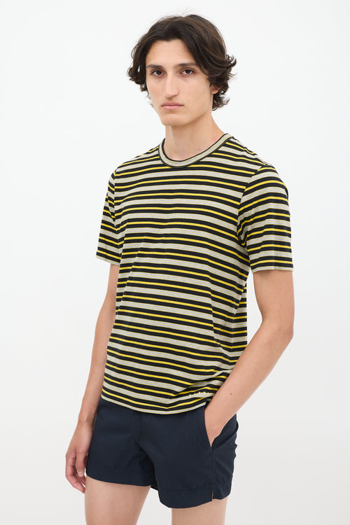 Marni Yellow 
Multicolour Striped T-Shirt