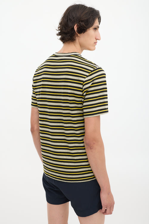 Marni Yellow 
Multicolour Striped T-Shirt