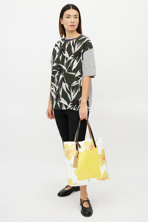 Marni Yellow 
Multicolour Floral Tote