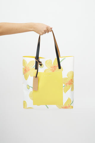 Marni Yellow 
Multicolour Floral Tote