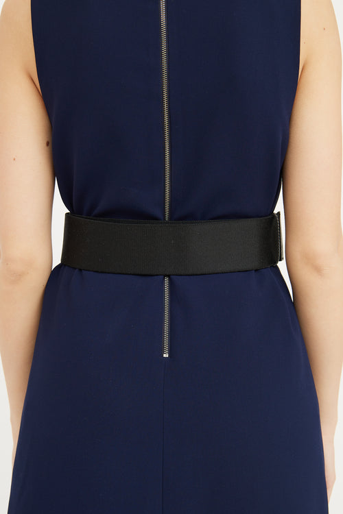 Marni Black Acrylic Buckle Waist Belt