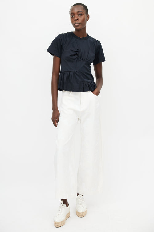 Marques
Almeida Black Gathered Panel T-Shirt