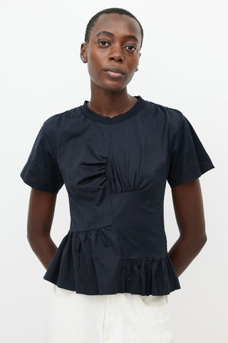 Marques
Almeida Black Gathered Panel T-Shirt