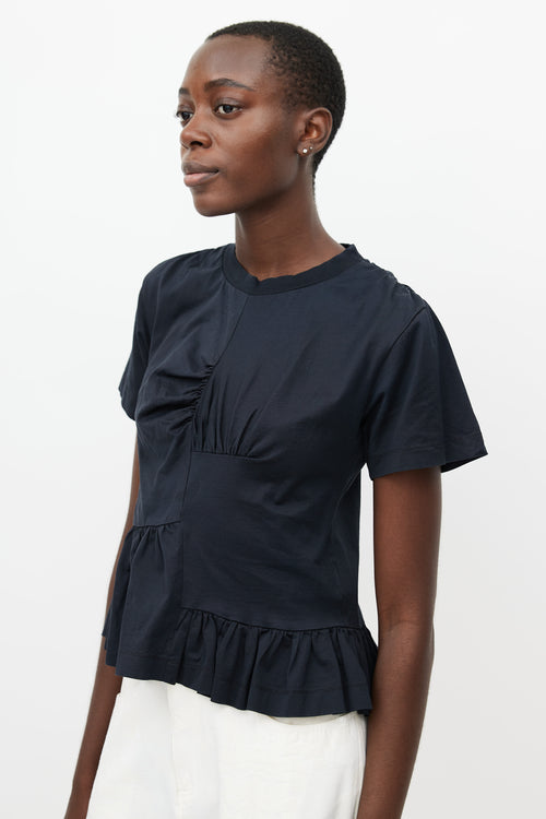 Marques
Almeida Black Gathered Panel T-Shirt