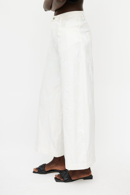 Marques
Almeida White Floral Wide Leg Jeans