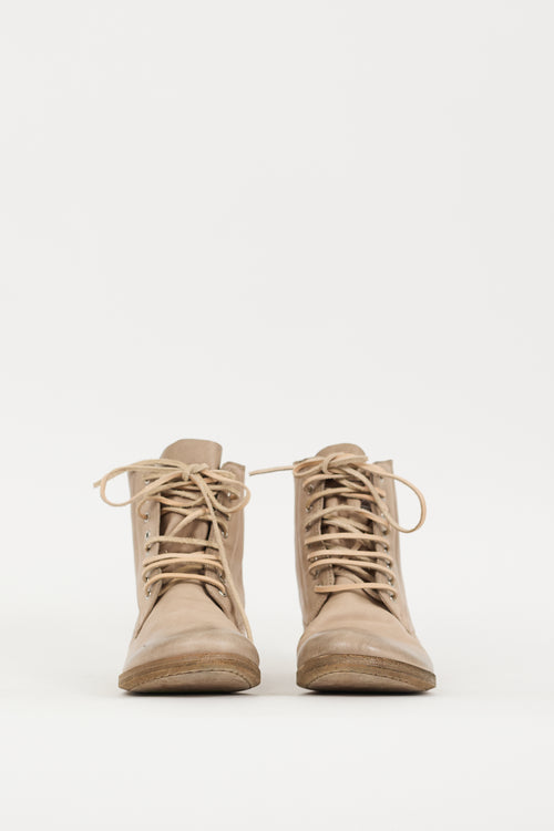 Marsèll Beige Leather Lista Boot