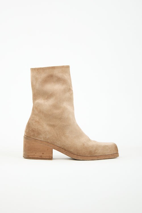 Marsèll Brown Suede Cassello Boot