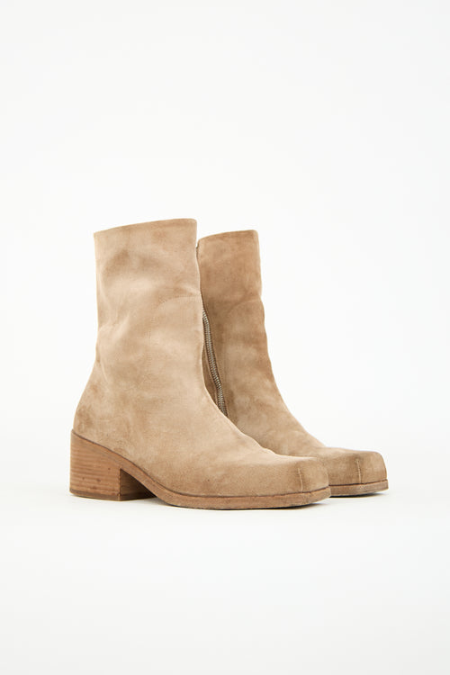 Marsèll Brown Suede Cassello Boot