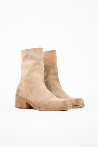 Marsèll Brown Suede Cassello Boot