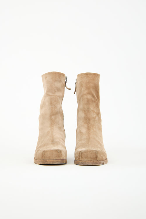 Marsèll Brown Suede Cassello Boot