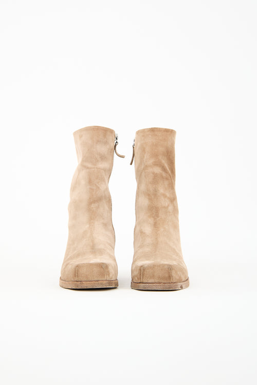 Marsèll Brown Suede Cassello Boot