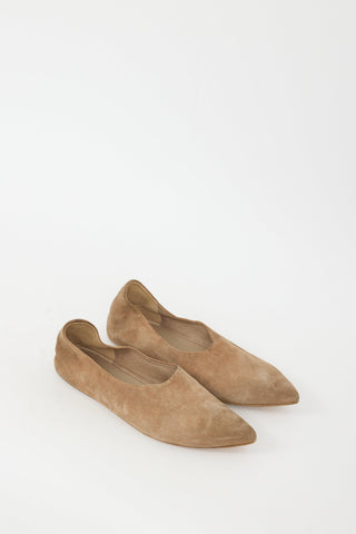 Marsèll Beige Suede Coltellaccio Flat