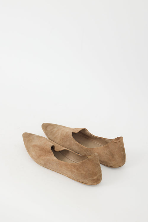 Marsèll Beige Suede Coltellaccio Flat