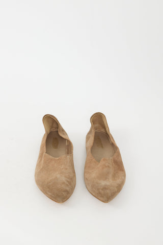 Marsèll Beige Suede Coltellaccio Flat