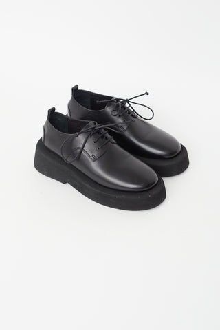 Marsèll Black Leather Platform Oxford