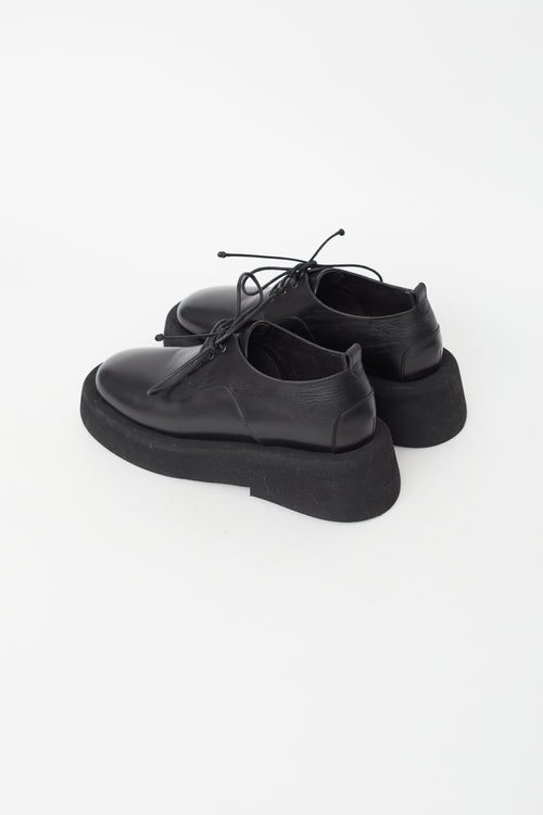 Marsèll Black Leather Platform Oxford