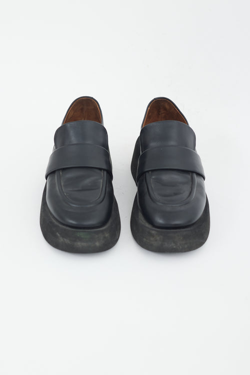 Marsèll Black Leather Gommellone Chunky Loafer