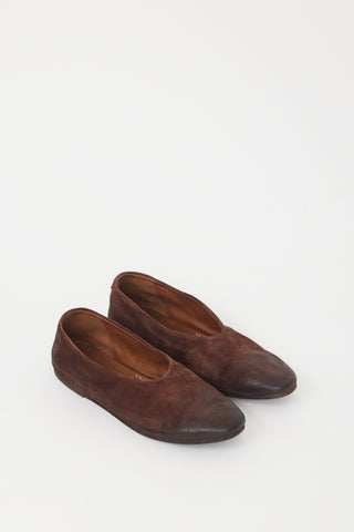 Marsèll Brown Suede Coltellaccio Flat