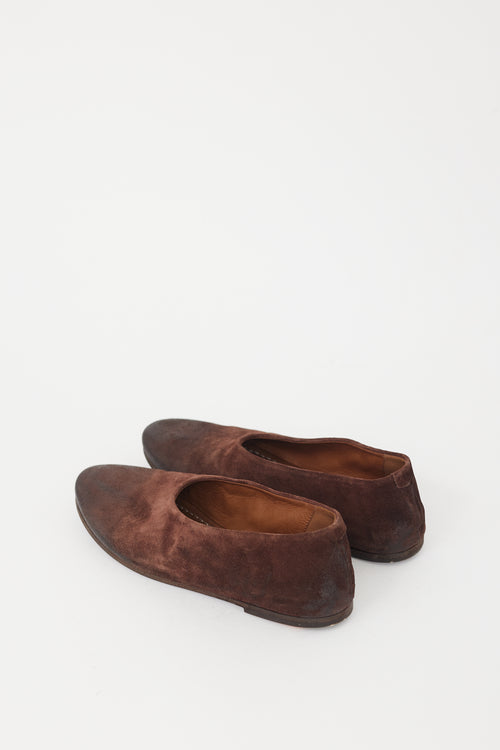 Marsèll Brown Suede Coltellaccio Flat