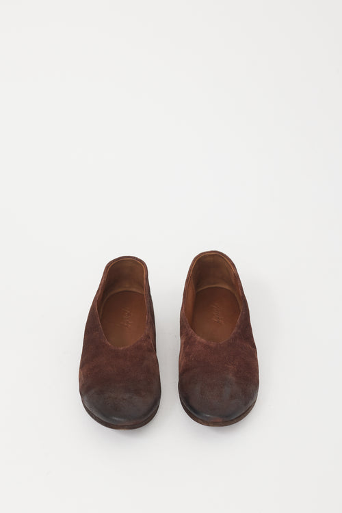 Marsèll Brown Suede Coltellaccio Flat