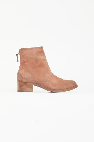 Marsèll Brown Suede Listo Ankle Boot