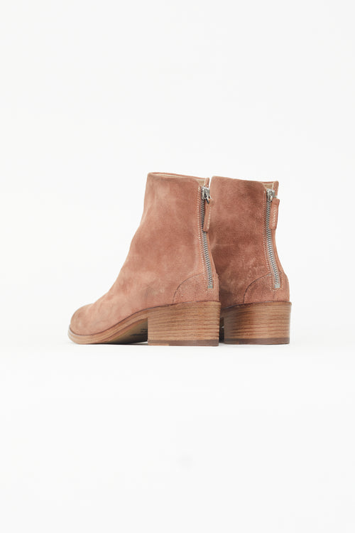 Marsèll Brown Suede Listo Ankle Boot