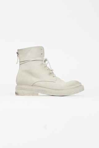 Marsèll Grey Suede Parrucca Lace Up Boot