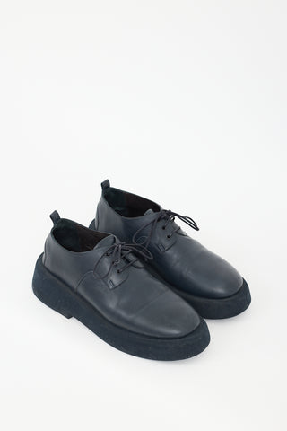 Marsèll Navy  Gommellone Leather Platform Derby