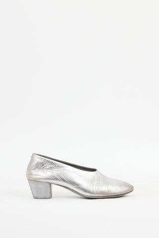 Marsèll Silver Leather Coltello Metallic Heel