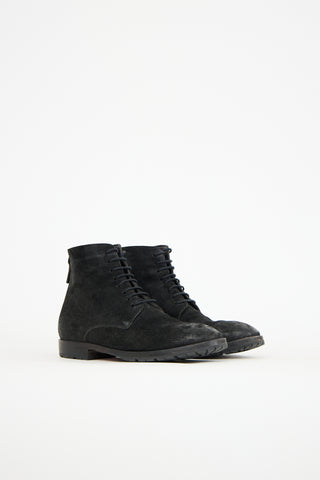 Marsèll Suede Lace Up Ankle Boot