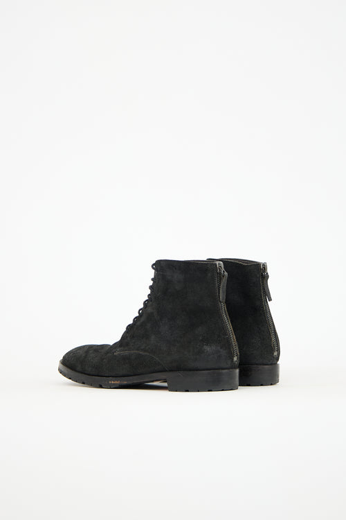 Marsèll Suede Lace Up Ankle Boot