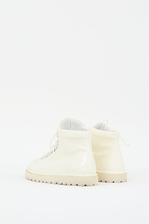 Marsèll White Patent Leather Boot