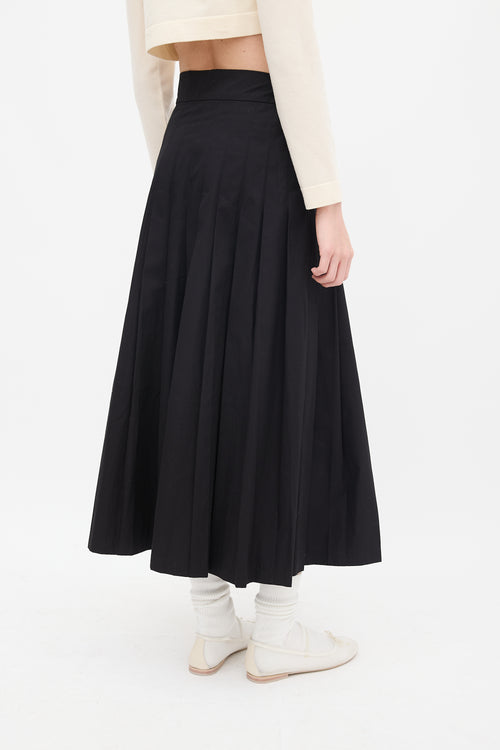 Maryam Nassir Zadeh Black 
Begie Pleated Pocket Skirt