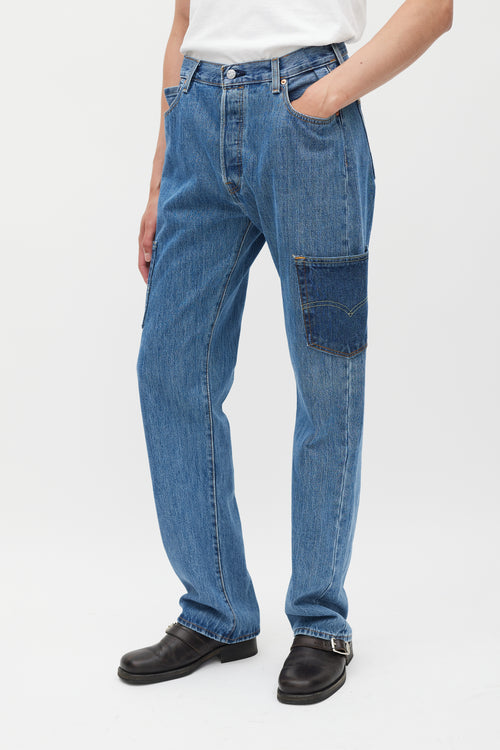 Maryam Nassir Zadeh Medium Wash Thistle Reworked Jeans