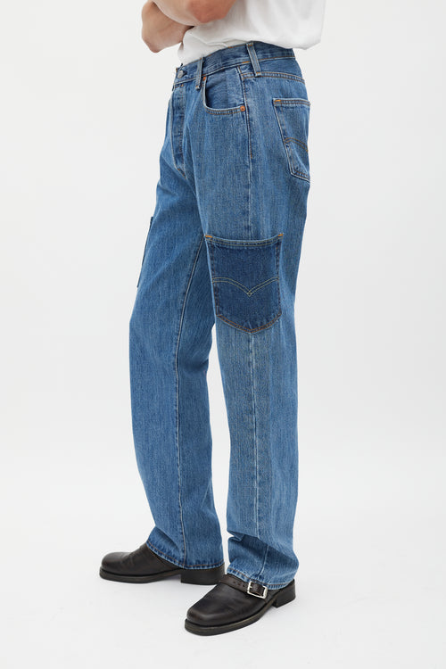 Maryam Nassir Zadeh Medium Wash Thistle Reworked Jeans