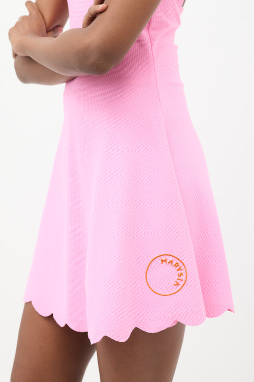 Marysia Pink Bianca Mini Halter Dress