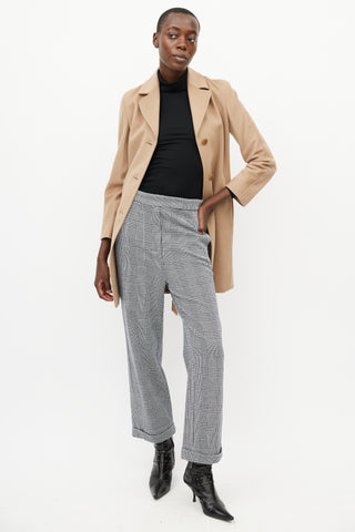 Max Mara Beige Wool Belted Coat