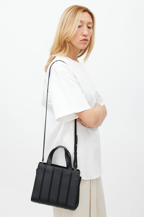 Max Mara Black Leather Whitney Bag