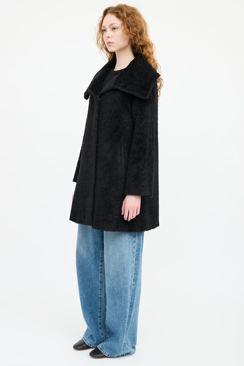 Max Mara Black Shearling Coat