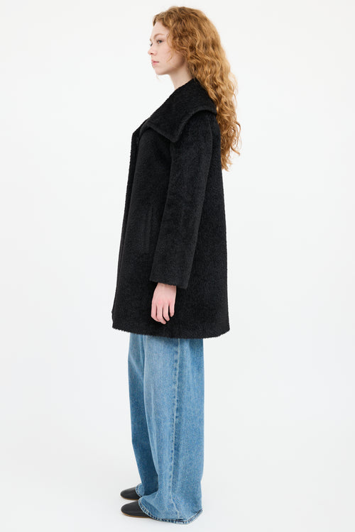 Max Mara Black Shearling Coat