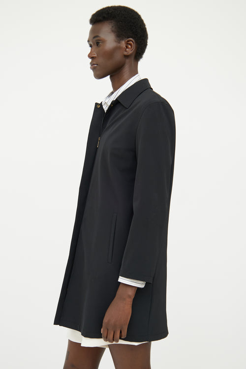 Max Mara Black Shell Coat