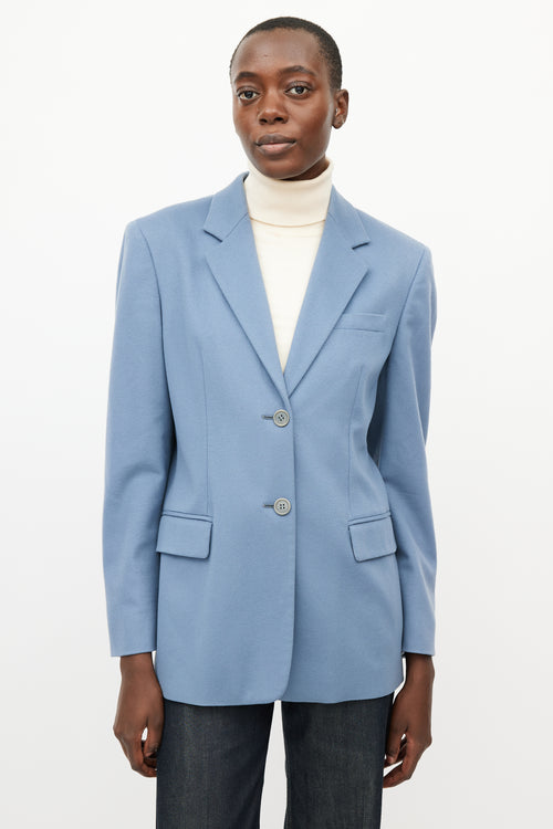 Max Mara Blue Wool Blazer