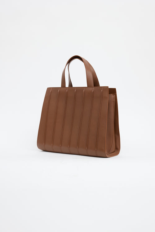 Max Mara Brown Whitney Tote Bag