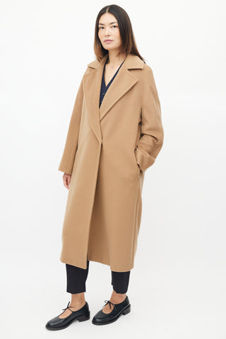 Max Mara Brown Wool Double Breasted Coat