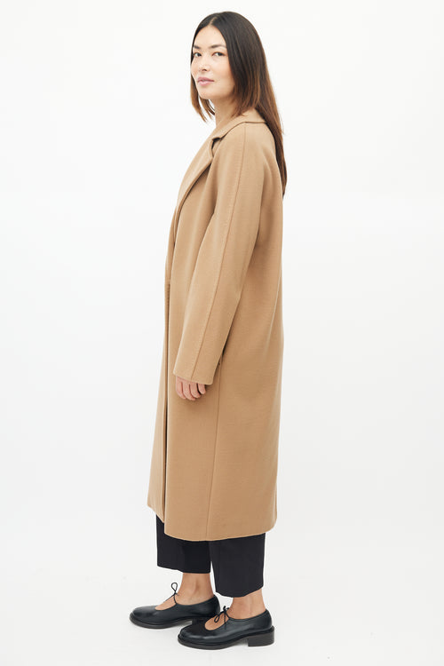 Max Mara Brown Wool Double Breasted Coat