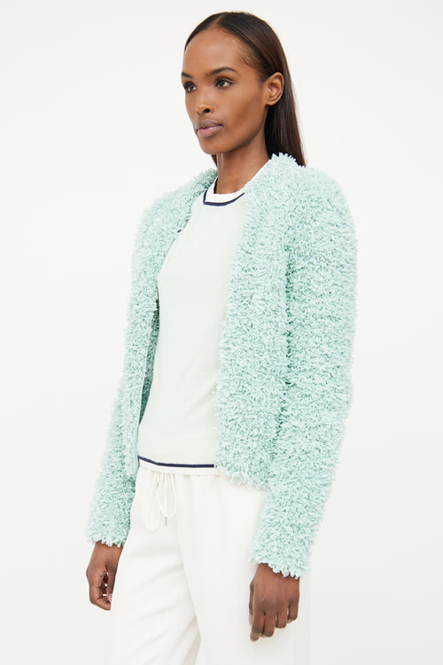 Max Mara Seafoam Textured Cardigan