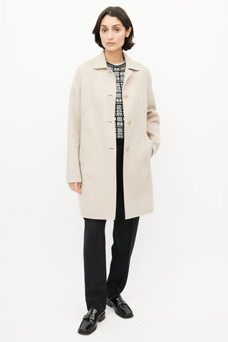 Max Mara Beige Wool Coat