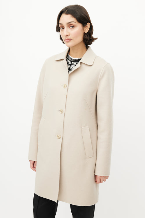 Max Mara Beige Wool Coat